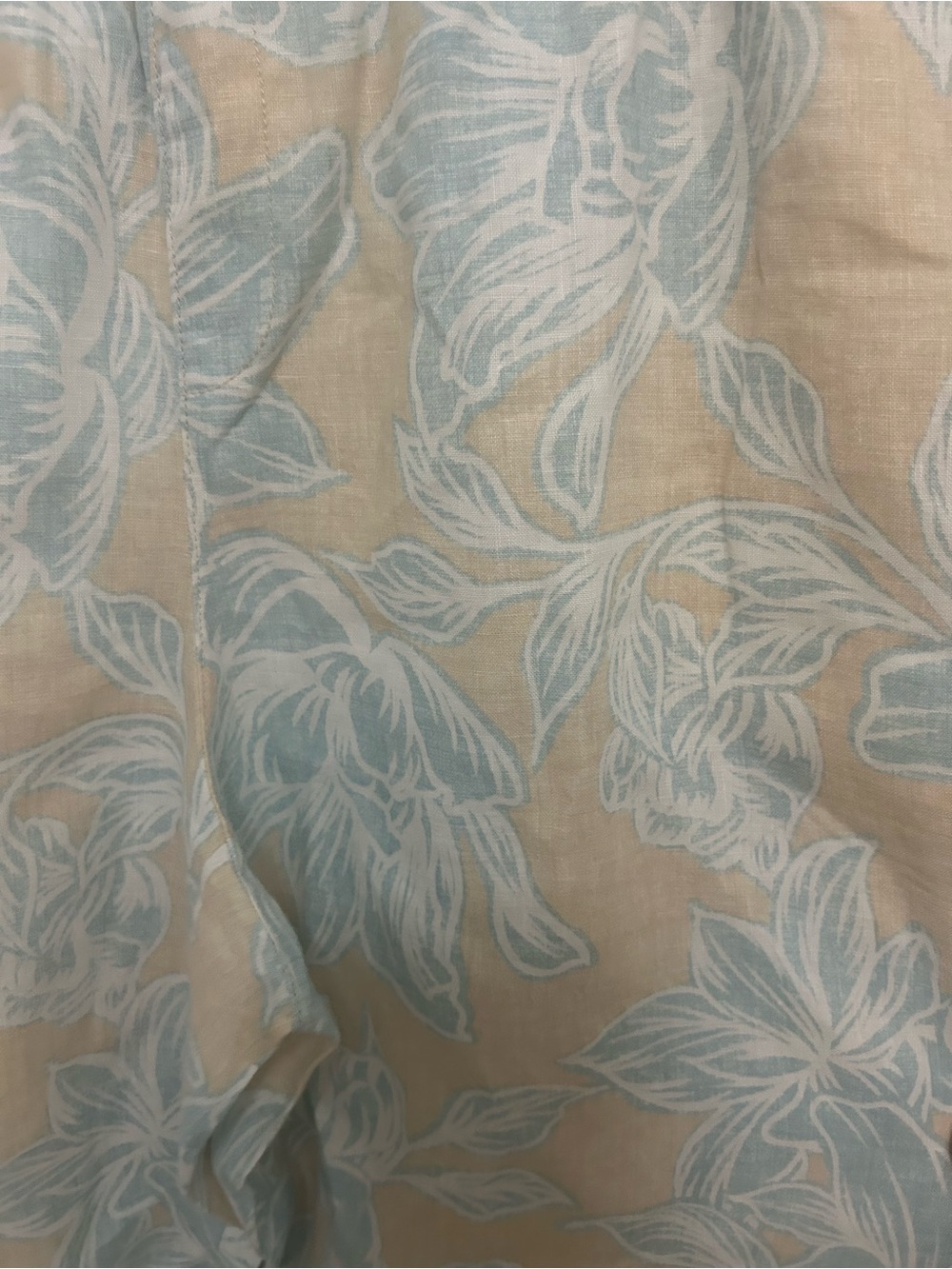 Tommy Bahama Beige Pants with Light Blue Floral Print - Picture 2 of 7